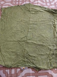 Olive Embroidery Top