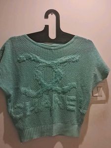 Cute Mint Green Knitted Top