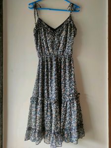 Floral Print Spaghetti Strap Dress