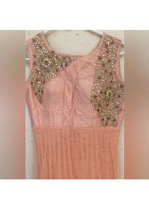 Once Worn Designer Anarkali In Pastel Shade