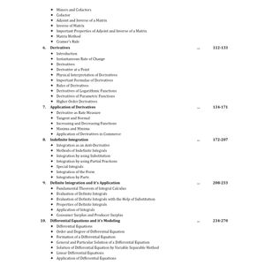 Applied Mathematics Class XII - 2024 CBSE