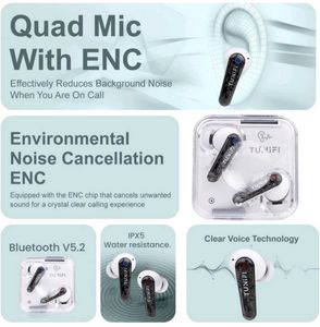 Tunifi IMMERSE Transparent TWS Ear Buds Wireless.