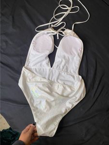 Shiny Halter bodysuit