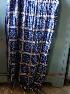 Blue Bandhani Print Skirt