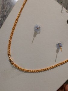 Chain With Earring Set