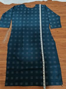 Elegant Blue Woven Design Kurta Set