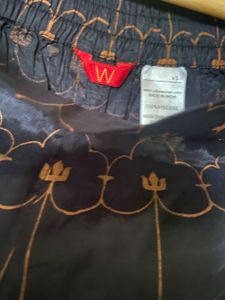W Women’s Black Printed Palazzo (14)