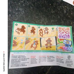 cute mankey toy and Blue to