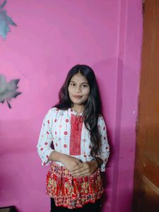 I&#39;m Selling White Short Kurti...With An Preety Red