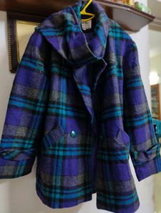 imported coats with attached shwal design