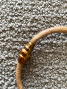 Fossil leather magnetic Unisex Bracelet