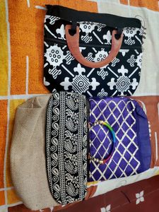 5 COMBO HANDY BAGS, PURSE