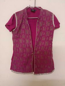 Pink Ethnic Jacket