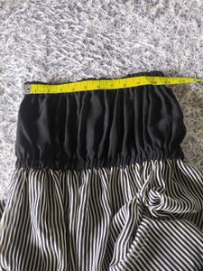 Striped Strapless Dress