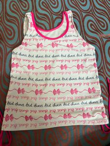 Cute Pink Bow Tank Top