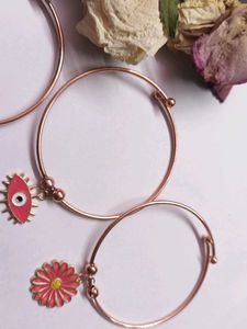 Rose Gold Bracelet Set Of 3
