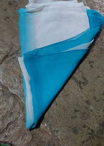 Elegant Blue &amp; White Dupatta