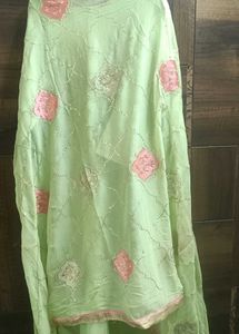 Light Green Embroidered Salwar Kameez