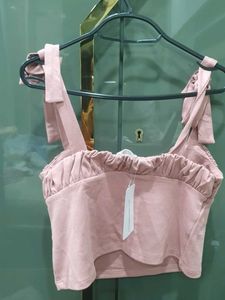Pink Tie-Strap Top