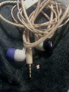 Used White Earphones
