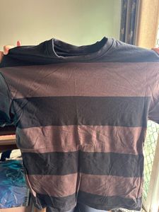 Bonkers Corner Striped Drop Shoulder Tshirt