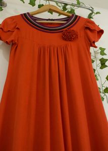 Rust Orange Viscose Top