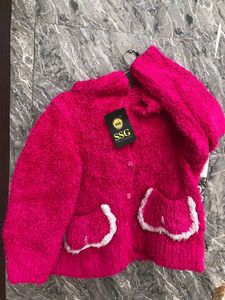 Cute Pink Crop Sweater