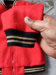 Unisex Red Bomber Jacket