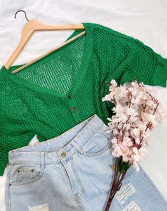 Pinterest Oversized Green Knit Cardigan D