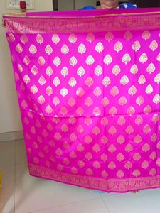 Pink Banarasi Silk Saree