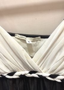 Elegant Black &amp; White Slip Dress