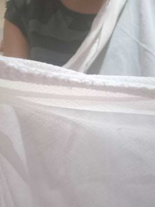Elegant White Georget Shawl