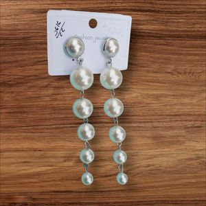 Elegant Cascading Pearl Drop Earrings