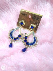 MAJESTIC BLUE DESIGNER EARRINGS FOR WOMEN