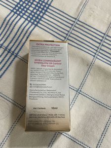 Nivea Luminous EvenGlow only face cream available