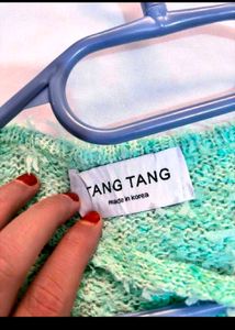 Mint Green Fuzzy Knit Top