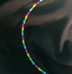 Rainbow Beaded Necklace