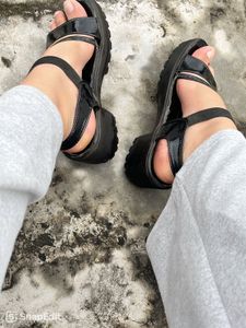 Black Platform Sandals