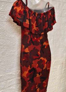 Dresses For Rs.99 Only/ Floral Orange Dress