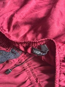 Satin Lace Lingerie Backless With Adjustable Strap