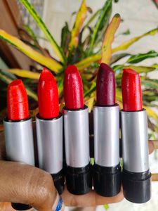 combo of  lipsticks creamy finish set of 5