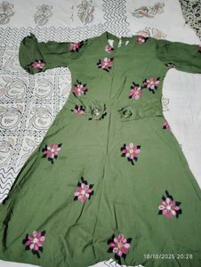 Green Floral Dress