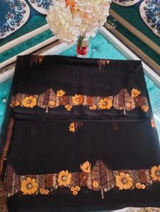 🥀Elegant Black Saree🥀