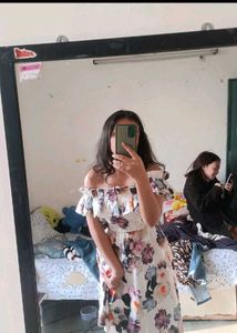 Floral Off-Shoulder Dress