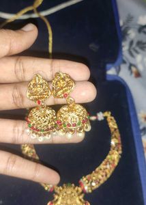 Necklace Set with Jhumkas