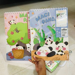 A4 Size Premium Sketch Book - Panda