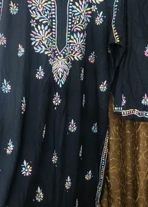Black N Multi Thread Work Plazopair