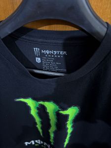 MONSTER ENERGY BLACK COTTON TSHIRT L(42)