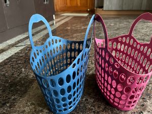 Pink &amp; Blue Laundry Baskets