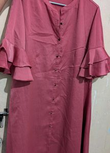 Ruffled Sleeve Dress